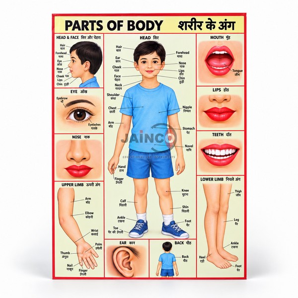 Parts of the Body Chart